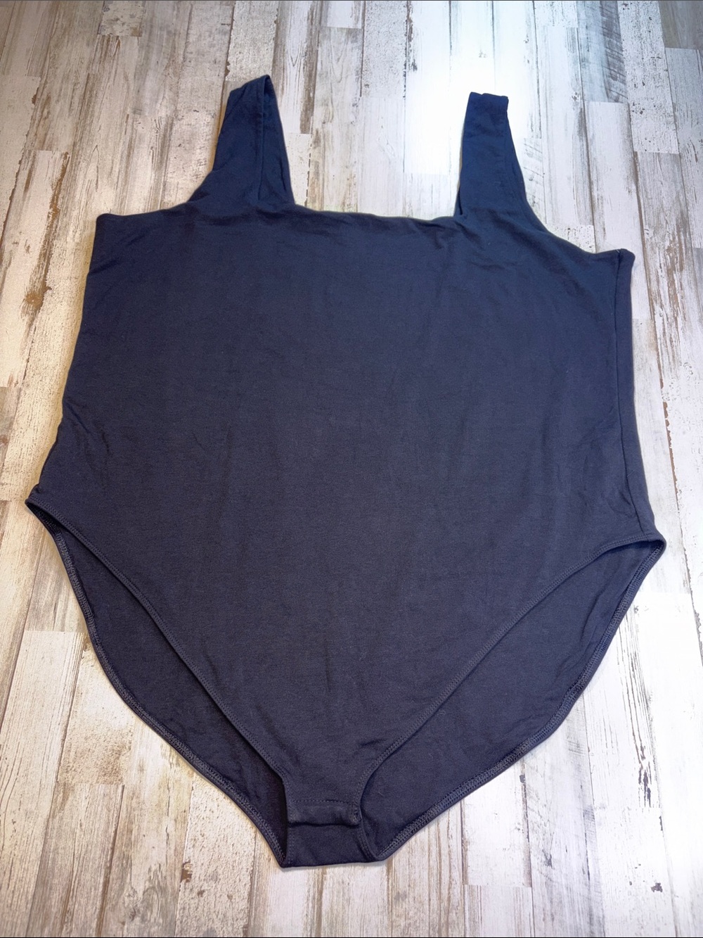 Old Navy Black Square Neck Tank Bodysuit Plus Size 4X